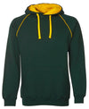 Green Contrast Fleecy Hoodie - JB's Wear - 3CFH