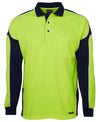 Hi-Vis Long Sleeve Arm Panel Polo | Northern Printing Group