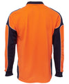 Orange Hi-Vis Long Sleeve Polo | Northern Printing Group