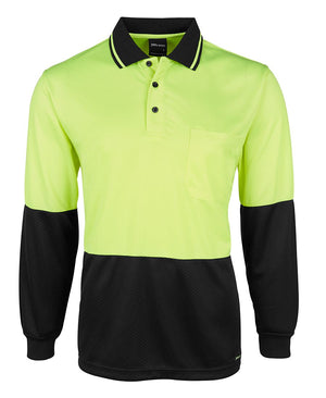 Hi-Vis Long Sleeve Jacquard Polo | Northern Printing Group