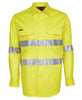 Yellow Hi-Vis Long Sleeve Shirt - JB's Wear | Northern Printing Group