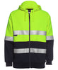 Hi-Vis Reflective (D+N) Full Zip Fleecy Hoodie - JB's Wear - 6DNH