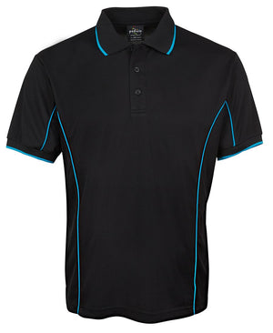 Black T-shirt for Men -Piping Polo | Northern Printing Group