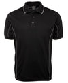 Black Polo T-shirt - Short Sleeve Piping Polo | Northern Printing Group