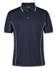 Navy Short Sleeve Piping Polo - JB's Wear | Northern Printing Group